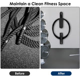 NELOMO Battle Rope Hanger Anchor Strap Kit Battle Rope Storage Rack Battle Rope Fastening Hook Wall Mount Exercise Rope Organiser Home Gym or Commercial Gym NELOMO