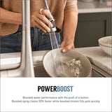 Moen 7622EVSRS Cia Smart Faucet Touchless Pull Down Sprayer Kitchen Faucet with Voice Control and Power Boost, Includes Optional Chrome Accents, Spot Resist Stainless