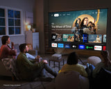 Epson EpiqVision Mini EF21 Portable Smart Laser Projector, Bright 1,000 Lumens, FHD 1080p HDR, 3-Chip 3LCD, Google TV, White