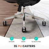 Mesh Office Chair, Adjustable Lumbar High Back Desk Chair 400lbs, 4D Flip-up Arms, 3-Level Tilt Backrest, 3D Headrest, PU Wheels