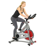 Sunny Health & Fitness Pro II Indoor Cycling Bike with Device Mount and Advanced Display – SF-B1995, Silver Sunny Health & Fitness