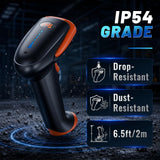 Tera Barcode Scanner 2D Wireless: with Battery Indicator and Stand, HW0002