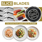 Gramercy Adjustable Mandoline Food Slicer, Mandoline Slicer for Kitchen, Mandolin, Potato, Tomato, Carrot, Vegetable, Fruit and Onion Cutter - Stainless Steel - INCLUDING 1 Pair Cut-Resistant Gloves