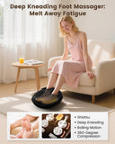 COMFIER Shiatsu Foot Massager with Heat, Electric Foot Massager for Neuropathy,Rolling Compression,Plantar Fasciitis Relief,Extra Large Foot Up to Size 14