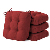 Dining Chair Cushions, Tufted Indoor Chair Pads with Ties & Non Slip Backing, Seat Cushions for Kitchen Chairs