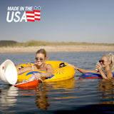 The Big Bobber Floating Cooler, Outdoors Floating Ice Chest, Portable Beverage Cooler, Keeps Drinks Cold, Red