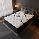 PUBPLON King Size Mattress 14 Inch Hybrid King Mattress Euro Top Medium Firm for Back & Lumbar Support [New Version], 365 Night Trial, Individual Pocket Spring for Motion Isolation & Pressure Relief