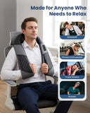 COMFIER Cordless Neck Massager, Shiatsu Shoulder Massager with Heat, 3D Kneading Back Massager Pillow, Mother Day Gift, Black