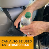 EcoNour Car Trash Bag (2 Pack) + Trunk Organizer for Car | Collapsible Caddy Trunk Organizers with Removable Dividers | Car Garbage Bag Hanging for Consoles & Headrests EcoNour