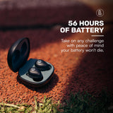 Fitness Bluetooth True Wireless Earbuds with Built in Mic 56 Hours of Battery, IPX7 Waterproof (Blue) Raycon