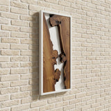 Oleaster Wood Wall Art - Handcrafted Rustic Natural Wood Panel for Minimalist Home Decor 20"x60"