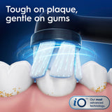 Oral-B Rechargeable Electric Toothbrush, iO2, 3 Cleaning Modes, Automatic Pressure Sensor to Protect Gums, Dark Blue
