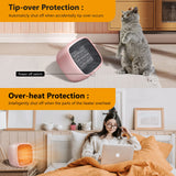 Portable Space Heater, YOUCIDI 1000W/800W Ceramic Electric Heater, Compact Small Warmer, Heat Up in 2 Seconds, Safe and Quiet for Office Room Desk Indoor Use