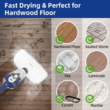 Steam Mop - 10-in-1 Floor Steamer Detachable MultiPurpose Handheld Steam Cleaner for Hardwood/Tile/Laminate All Floors Carpet Cleaning with 11 Accessories for Whole Home Use(Blue). GorFanty
