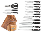 15-Piece Knife Block Set & Classic 7" Santoku Knife Wüsthof