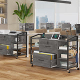 File Cabinet, Filing Cabinet fits Legal/Letter Size, 2 Drawer File Cabinets for Home Office with Lock