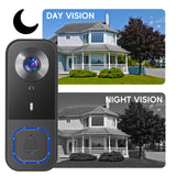 Taishixing 4.3" Video Doorbell Camera with Monitor 2-Way Audio, Night Vision, IP68 Waterproof, Smart Video Door Phone Walkie-Talkie with Screen 1080P HD 170°Wide Angle,No Subscription，Plug and Play
