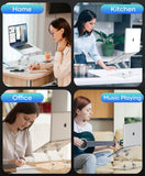 2 Pack Acrylic Laptop Stand for Desk, Adjustable Ergonomic Laptop Riser, Portable Foldable Computer Stand