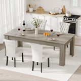 Garvee 71" Farmhouse Dining Table for 6-8 People, Rectangular Kitchen Table