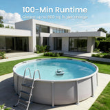 (2026 Upgrade) AIPER Seagull SE Cordless Robotic Pool Cleaner with 100 Mins Runtime, Powerful 1320GPH Suction,Smart Self-Parking, Pool Vacuum for Above Ground Pools up to 860 Sq.ft, Pearl & Cyan