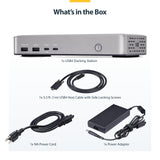 StarTech.com USB-C Docking Station (10-in-1, USB4), Up to 100W Charging for Laptop, 40Gbps Data Transfer
