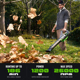 NovorikX Electric Leaf Blower, 810 CFM Variable-Speed, 60-Volt Lithium-ion Cordless Leaf Blower with 5.0Ah Battery and Charger Included, Powerful for Yard Cleaning