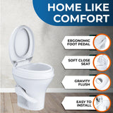 Toilet - Standard Height, Gravity Flush, Foot Pedal SEAFLO