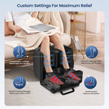 COMFIER 2 in 1 FSA Foot Massager Machine, HSA Shiatsu Foot and Calf Massager with Heat,Kneading,Vibration,Compression Massagers for Feet Health,Ankle & Leg Tired, Plantar Fasclitis,Gift for Men Women