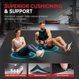 Extra Large Exercise Mat, 10'x6'/9'x6'/8'x6'/7'x5'/6'x4'(8mm) Thick Workout Mat for Home Gym & Garage Flooring, Shoe-Friendly, High-Density, MMA, HIIT, Weight Lifting, Cardio&Strength
