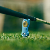 Bitcoin Putter Blade Cover White and Blue Divot Repair Tool