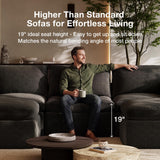 Novilla 104.3" Modular Cloud Couch, Modern Sectional Sofa with Smarts Coil® Support
