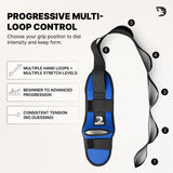 DMoose Fitness Foot & Calf Stretcher with Adjustable Padded Stretching Strap for Plantar Fasciitis, Hamstring, Heel Spurs and Achilles Tendonitis Relief - Yoga Leg Stretch Strap for Flexibility