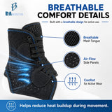 Baboscos Ankle Brace, Figure 8 Lace-Up Stabilizer for Sprain Support