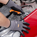 3 Pairs Kids Gardening Gloves (Size 3) with 6 Pairs Work Gloves (Large), 9 Pairs in Total