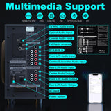 Bobtot Home Theater System Small 4" Subwoofer 200W 5.1/2.1 Channel Surround Sound System with ARC Optical Bluetooth Input