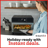 Instant Pot Omni 19QT/18L Toaster Oven Air Fryer, 7-in-1 Functions, Fits 12" Pizza, Crisps, Broils, Bakes, Roasts, Toasts, Warms, Convection, 100+ In-App Recipes, from the Makers of Instant Pot, Black