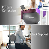 FITMIND Yoga Ball set-75cm&25cm(Black)