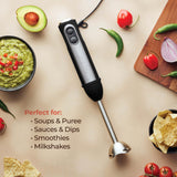 Electric Hand Blender 500 Watt with Turbo Mode, Detachable Base. Handheld Blender Stick Peach Street
