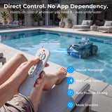 OKAYBOT P2 Robotic Pool Cleaner Vacuum with Remote Control and App