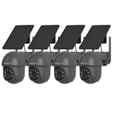ARCCTV Solar Security Cameras Outdoor Wireless WiFi 4MP 2.5K Grey(4 Pack)