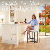 Modern Counter Height Bar Stools,Bar Stools Set of 4,PU Leather Upholstered Barrel Barstools with Backs