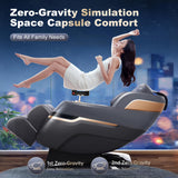 JUGOO Massage Chair Full Body 2026 Zero Gravity Massage Chair with 8 Fix Rollers, Heating, Foot Rollers, Bluetooth Speaker, Airbags, Shiatsu Massage Chair Daily Use