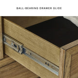 Signature Design by Ashley Sharlance Casual 9-Drawer Dresser with Felt-Lined Top Drawer and Easy Glide for Bedroom, Light Brown