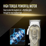 Professional Hair Clippers for Men With Extremely Heavy Duty Cutting Performance, Cordless Clippers for Hair Cutting, Quiet Hair Trimmer for Men and Kids, Mens Clippers and Trimmer, Barber Clippers