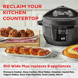 7.5 Quarts 35% Larger Cooking Surface, WhisperQuiet Steam Release, 9-in-1 Electric Multi-Cooker Instant Pot
