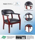 Boss Captain’s Chair In Black Vinyl