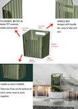 Lae Nuvole 2 Pack Adhesive Wall Storage Bins, Cabinet Door Organizer, Green