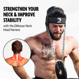 DMoose Neck Harness for Weight Lifting - Neck Exerciser with 30" Heavy Duty Steel Chain - Neck Strengthener to Support Injury Recovery & Neck Workout - Neck Trainer with Adjustable Head & Chin Strap DMoose Fitness