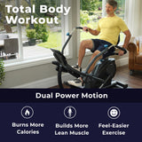 Teeter FreeStep Recumbent Cross Trainer Stepper, Zero-Impact Exercise Bike Alternative w/Patented Physical Therapy Stride, Up to 350lb, Free App