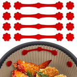 12Pcs Air Fryer Magnets For Parchment Paper,Air Fryer Liner Magnet Silicone Buckle For Holding Down Lock Liners Disposable Safely